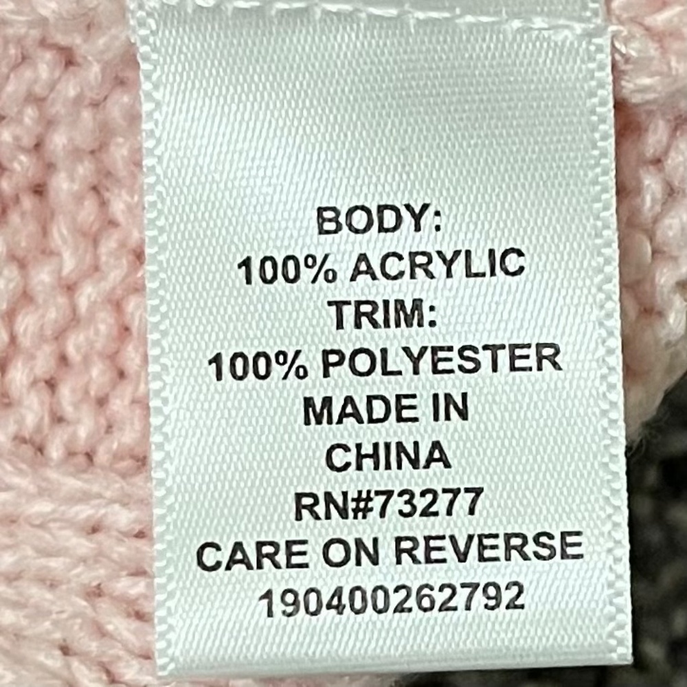 ELLE Women's Mock-layer Cable Knit Sweater; Pink; Size M - Picture 13 of 16